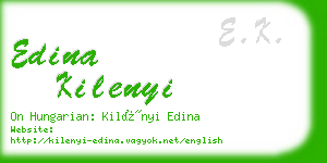 edina kilenyi business card